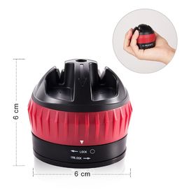 Red Black Plastic Knife Sharpener With Suction Cup For Housewife