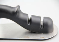 Precision Stainless Steel Knife Sharpener Black With Non - Slip Steel Bottom
