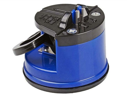 Apontador de faca portátil manual, apontador de faca do copo da sução para o cozinheiro chefe home