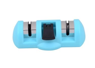 Handheld 2 Stage Knife Sharpener With Suction Pad , Ceramic Grinding Wheel