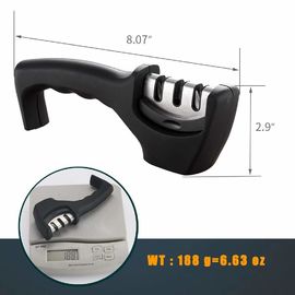 Professional Stainless Steel 3 Stage Knife Sharpener High Strength Eco - Friendly